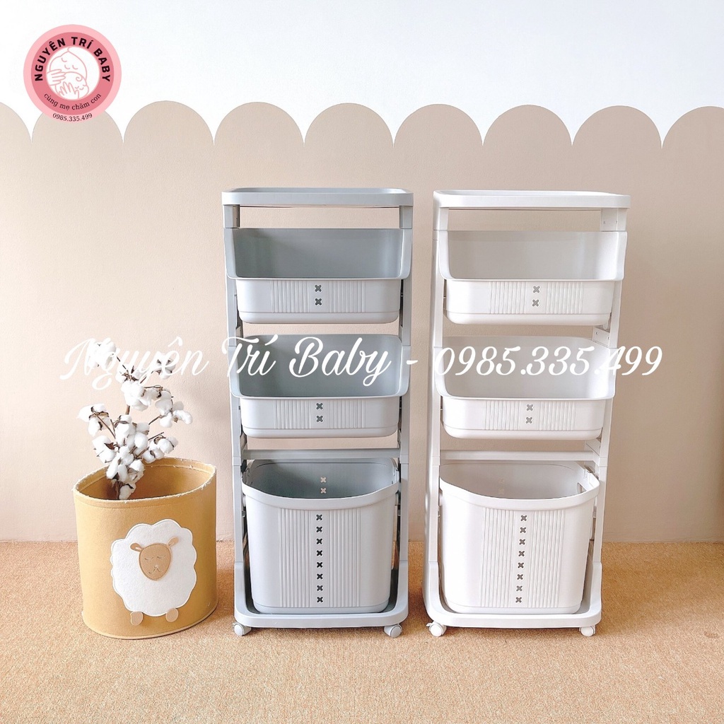 Kệ nhựa MONMON Mon04 siêu dày dặn chắc chắn