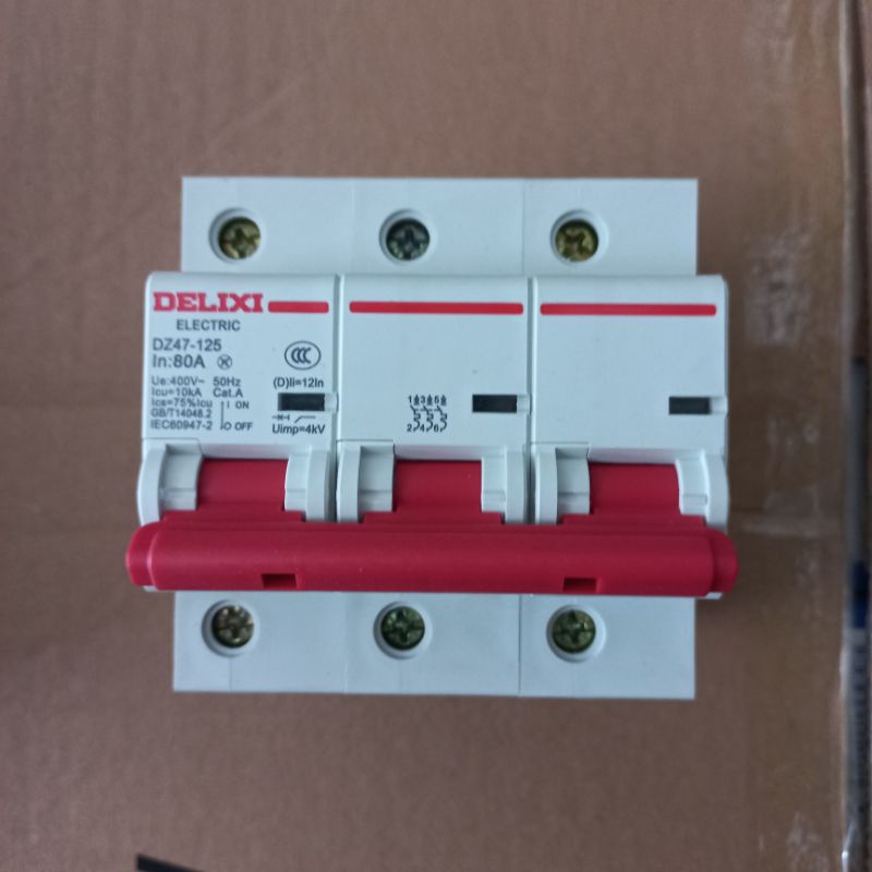 Atomat 3 pha 100A hàng xịn Delixi