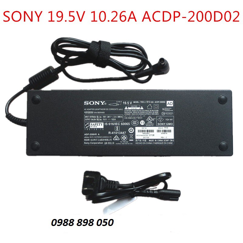 Adapter tivi sony 19,5v 10.26a bản gốc chính hãng