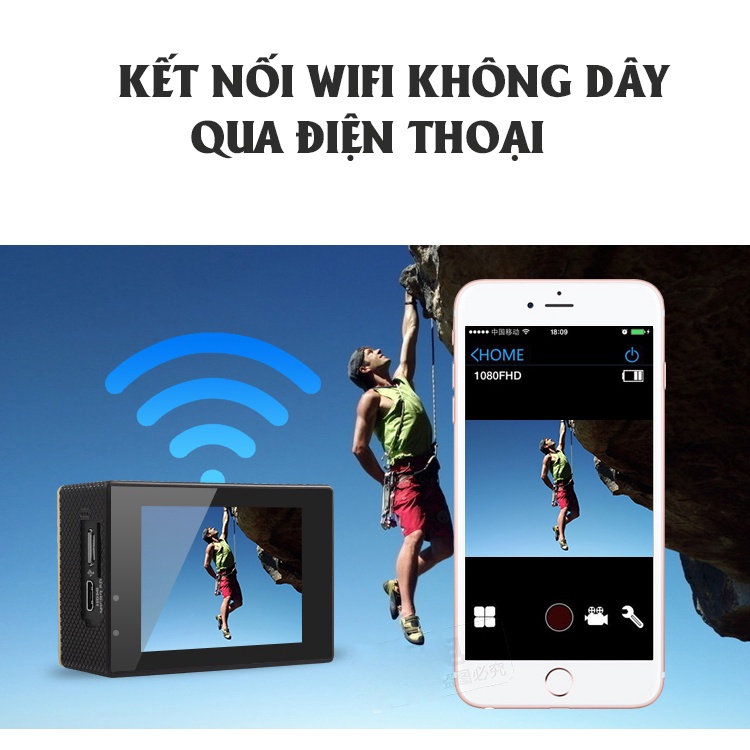 Camera hành trình 🍓chống nước🍓 4K Ultra HD DV, kết nối WIFI, Góc Quay Rộng 170 Độ, Hình Ảnh Sắc Nét, Bảo Hành 12 tháng. | BigBuy360 - bigbuy360.vn