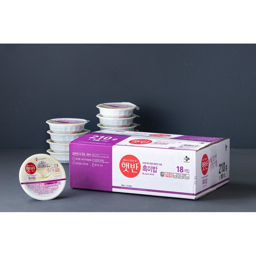 CƠM NẾP THAN ĂN LIỀN 210G -  흑미밥 210G