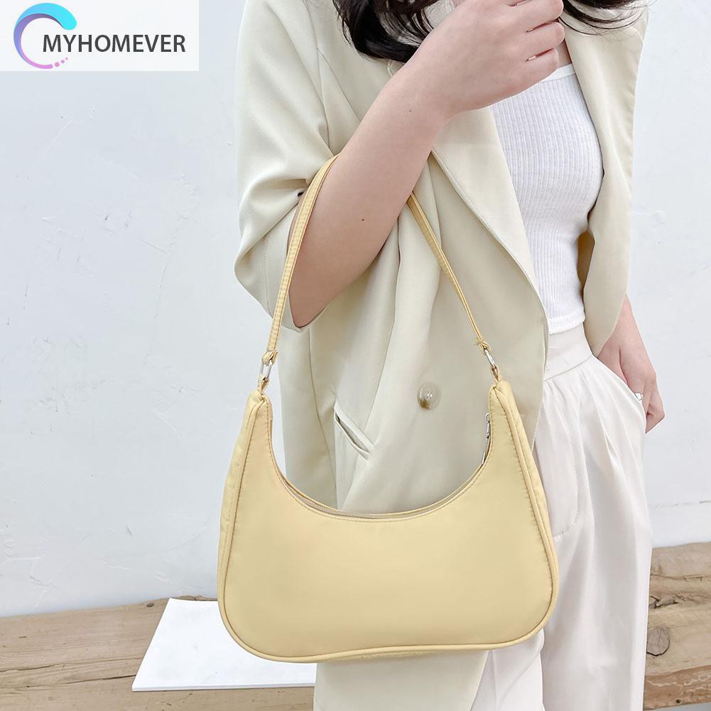 Túi đeo vai/kẹp dưới cánh tay màu trơn sành điệu cho nữ