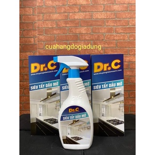 Siêu tẩy dẩu mỡ Dr.C chuyên gia tẩy lưới lọc máy hút mùi, tường, đáy xoong nồi bị cáu cặn...