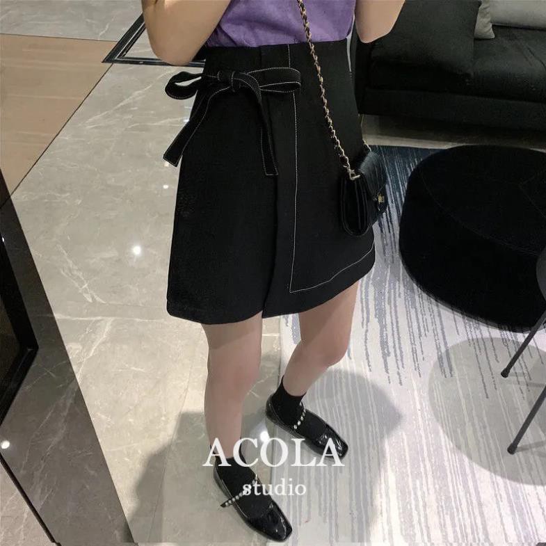 Chân váy chữ a chỉ nổi có nơ buộc Z001 | BigBuy360 - bigbuy360.vn