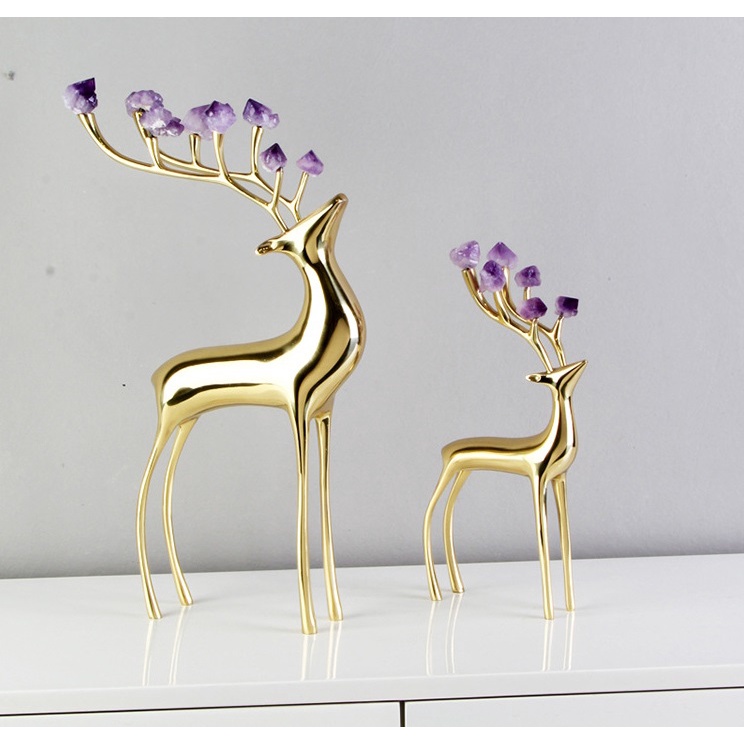 Căp Hươu đồng decor cao cấp siêu VIP