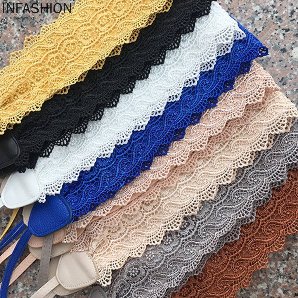 Thắt Lưng Ren Bản To Thời Trang Cho Nữ