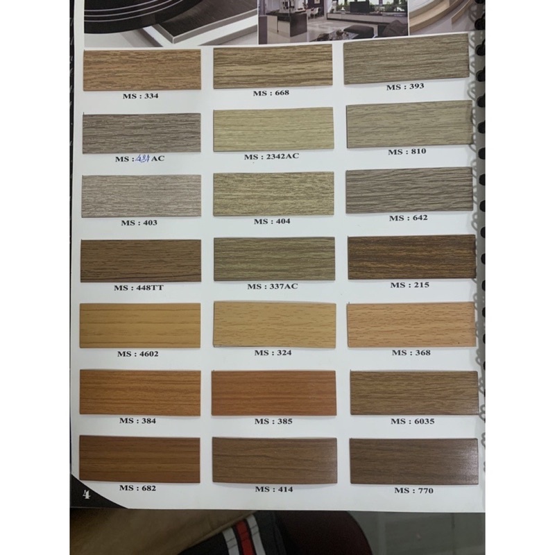 Nẹp nhựa dán cạnh giả vân gỗ, làm đồ handmade