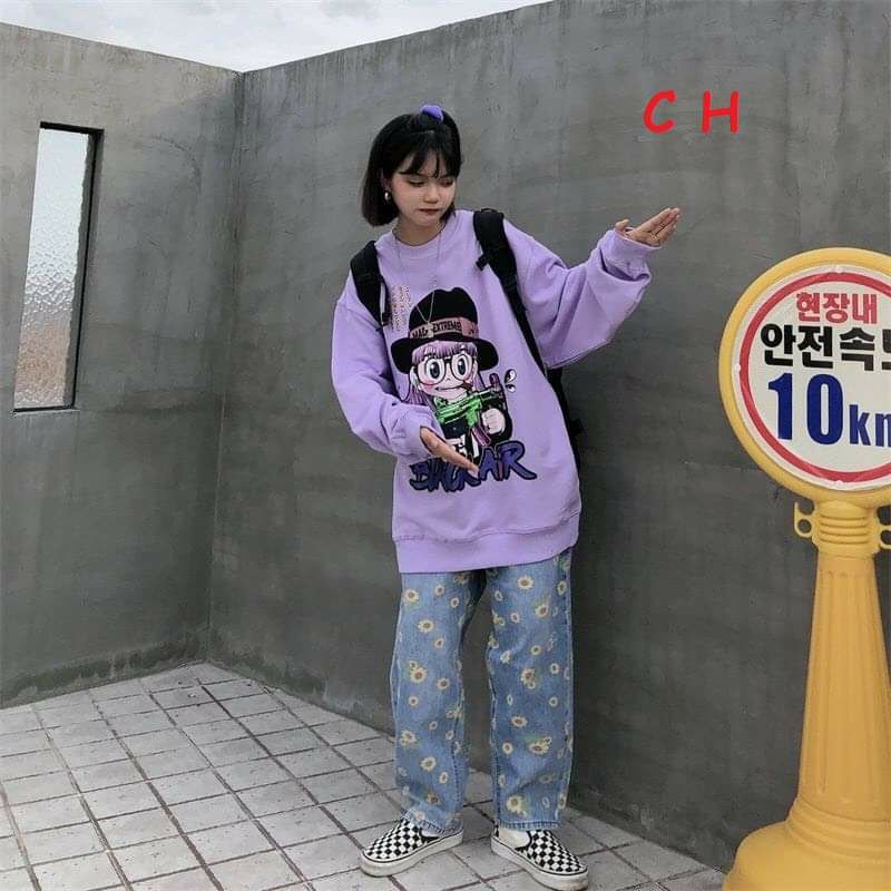 Áo Nỉ Basic Cậu Bé [FREESHIP] Sweater dài tay nỉ cotton form rộng; thời trang trend nam nữ unisex cá tính Ulzzang