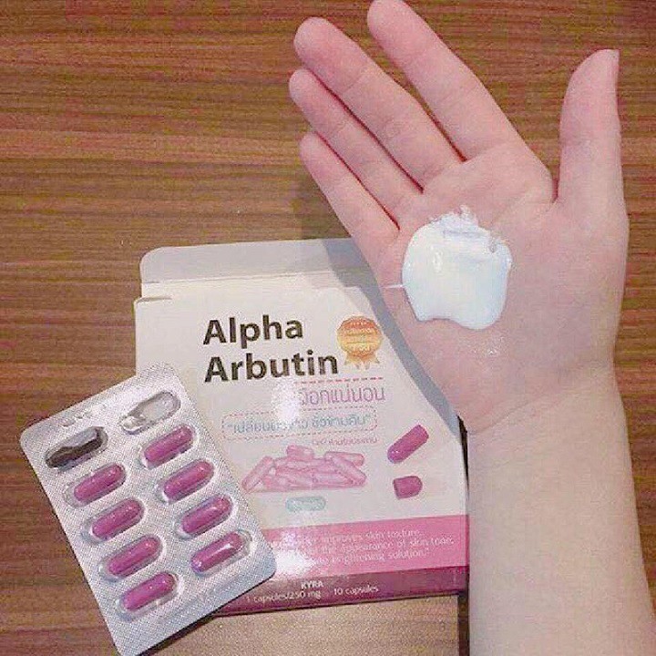 Viên kích trắng Alpha Arbutin 3 Plus 10 viên Thái Lan