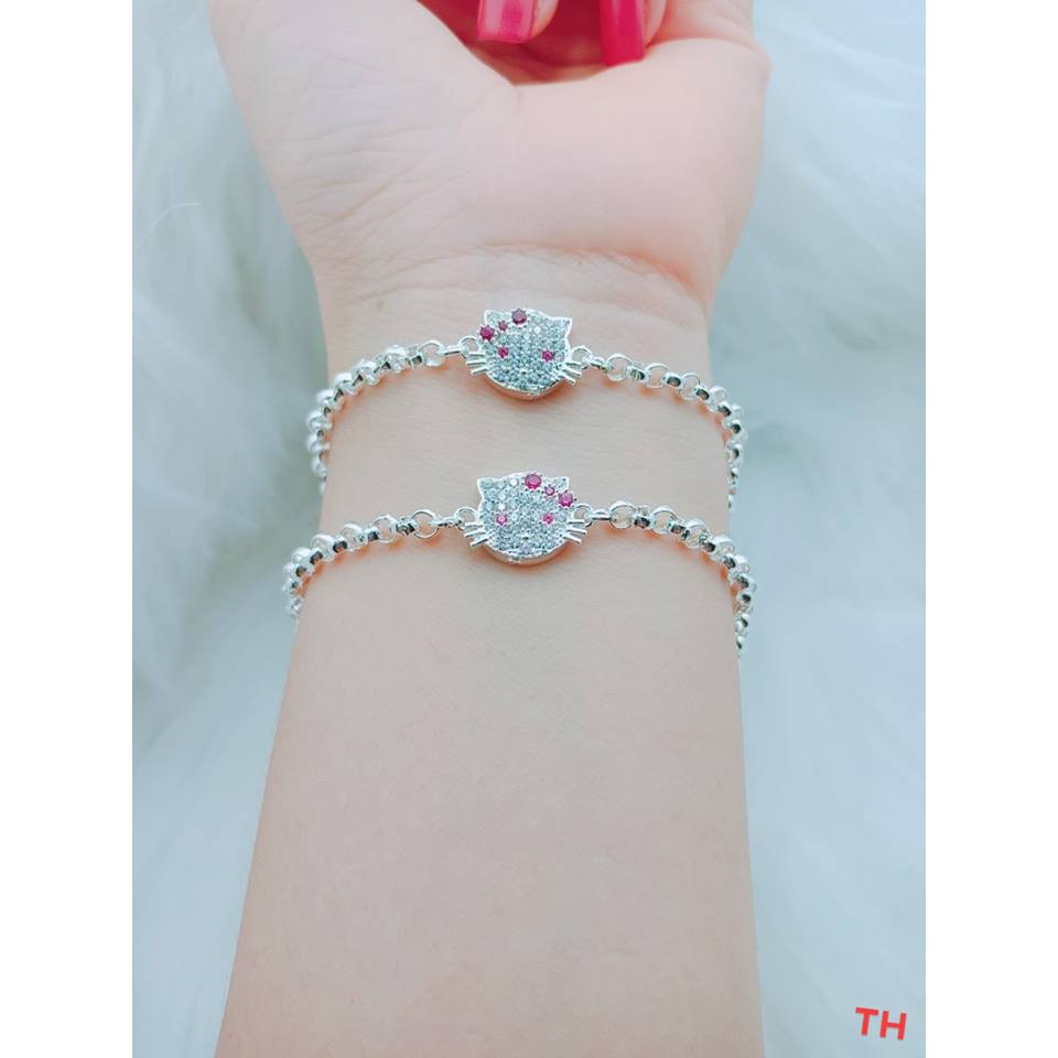 Lắc mèo kitty bạc ta