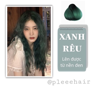 THUỐC NHUỘM TÓC XANH RÊU + tặng oxy trợ nhuộm
