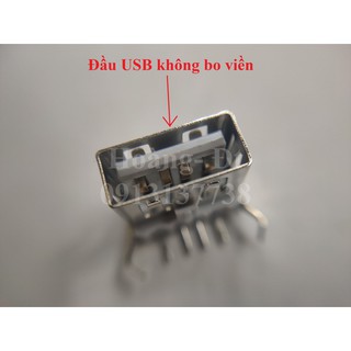 Đầu USB cái 2.0 kiểu A chân vuông (đồng)