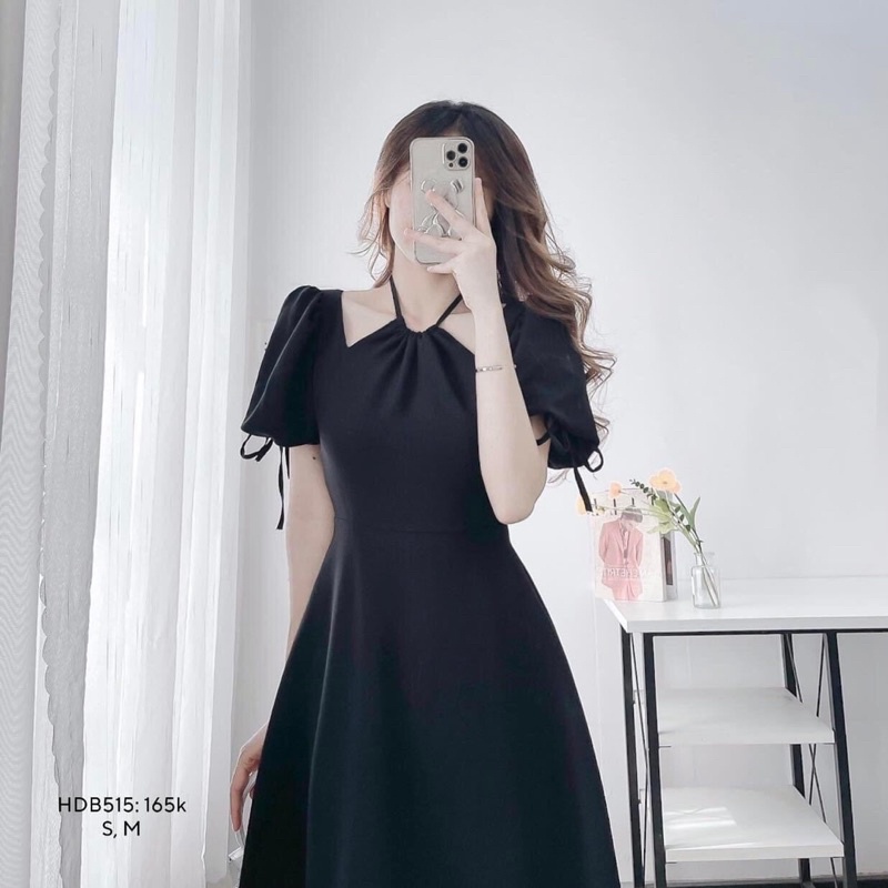 Váy Cổ Yếm 3 Màu Hottren From Tôn Dáng Thanh Lịch Trẻ Trung