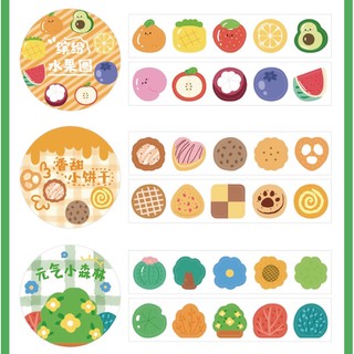100 tấm sticker dạng cuộn