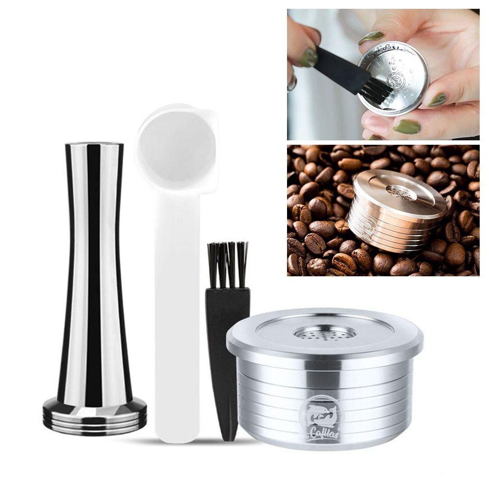 1 Bộ Lọc Cà Phê Bằng Thép Không Gỉ Kèm Cọ Vệ Sinh Cho Delta Q NDIQ7323