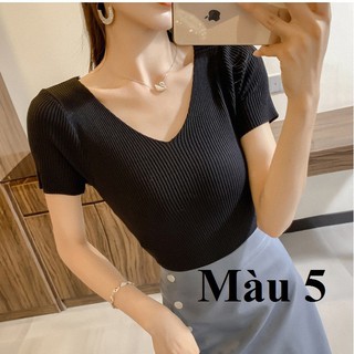 áo len cộc tay mỏng thời trang