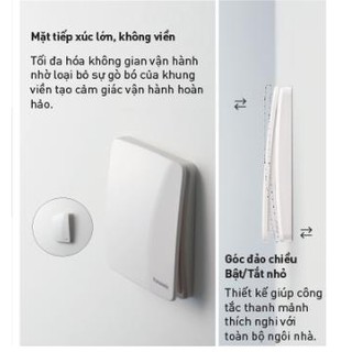 Bộ 2 Công Tắc 1 chiều Và 2 Chiều Minerva Panasonic