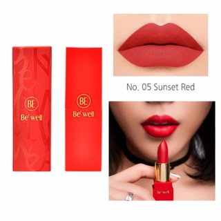 Son Lì Bebeco Be’Well Matte Lip Color #05 Sunset Red - Màu cam đào san hô tươi tắn