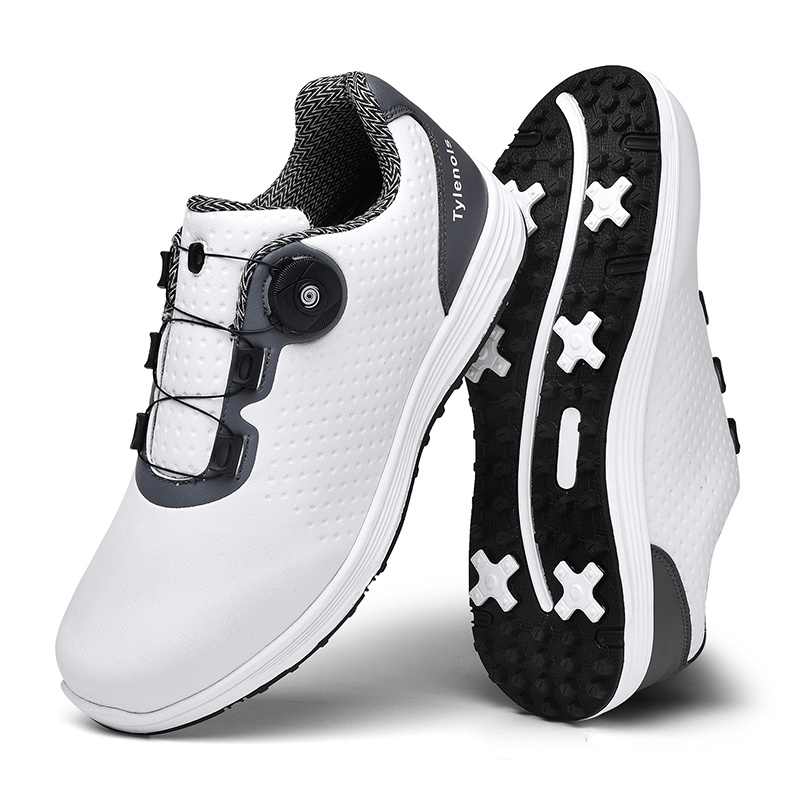 Giày Thể Thao Đánh Golf Bốn Mùa Chống Trượt Chống Thấm Nước Xoay Tự Động Dành Cho Nam
