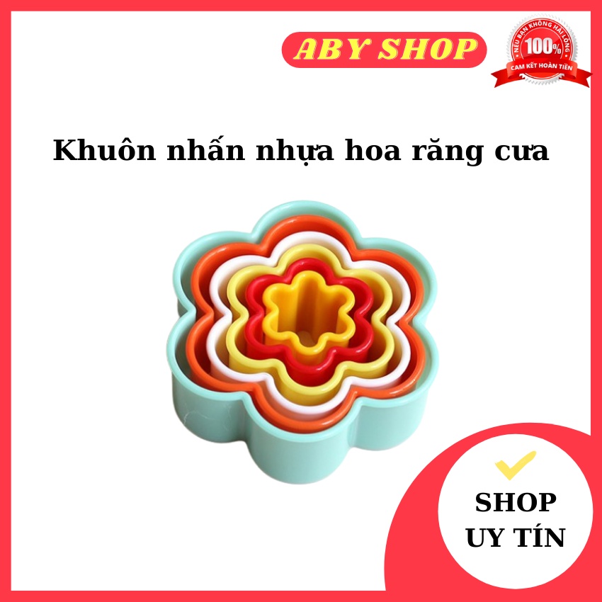 Khuôn nhấn nhựa hoa răng cưa ⚡ HÀNG CAO CẤP ⚡ khuôn nhấn nhựa thiết kết nhỏ gọn đơn giản dễ thao tác tiện lợi