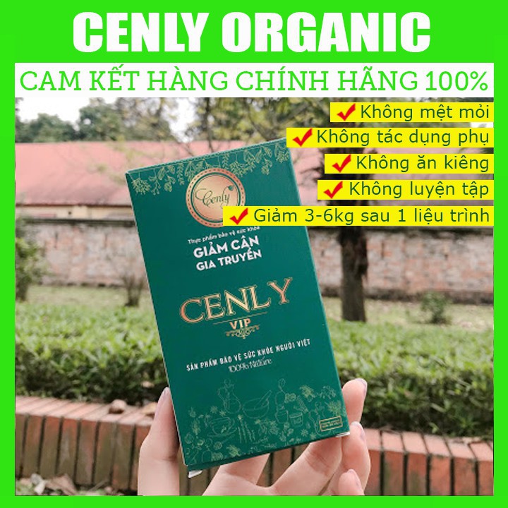 [100% GẢM CÂN] Giảm Mỡ Cenly Vip, Không Gây Mệt Mỏi, Không Mất Nước , Cơ Địa Chai Lì hộp 30 viên