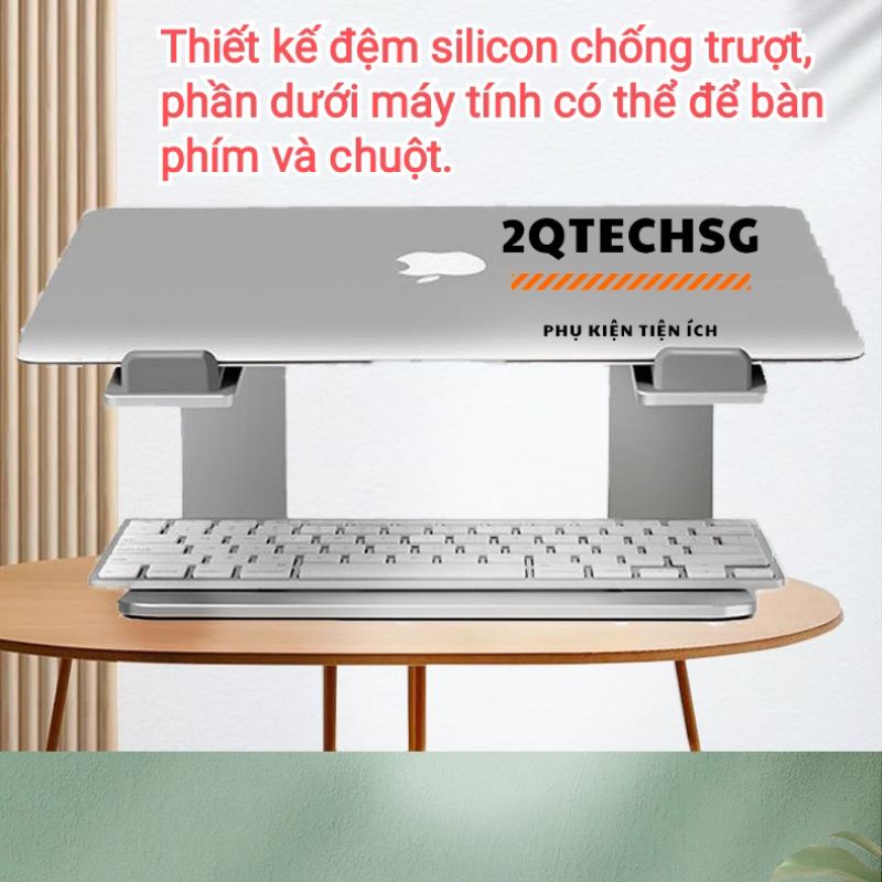 [CR06] Giá đỡ Laptop, Macbook, Notebook được làm bằng hợp kim nhôm, có thể tháo rời xếp gọn và kiêm tản nhiệt.