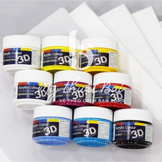 [MỸ THUẬT BỤI] Combo họa cụ vẽ Màu Acrylic