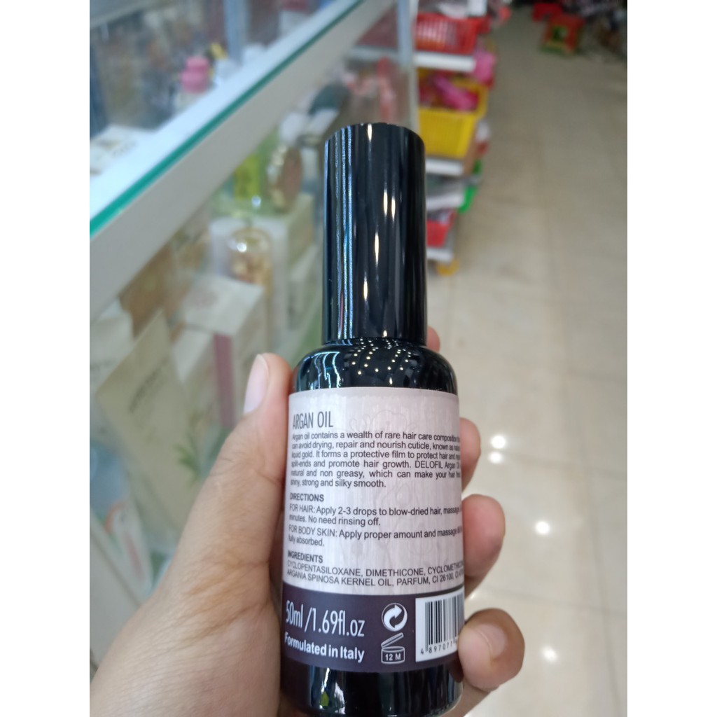 [DELOFIL] TINH DẦU DELOFIL ARGAN OIL PHỤC HỒI TÓC HƯ TỔN BÓNG MƯỢT 50ML