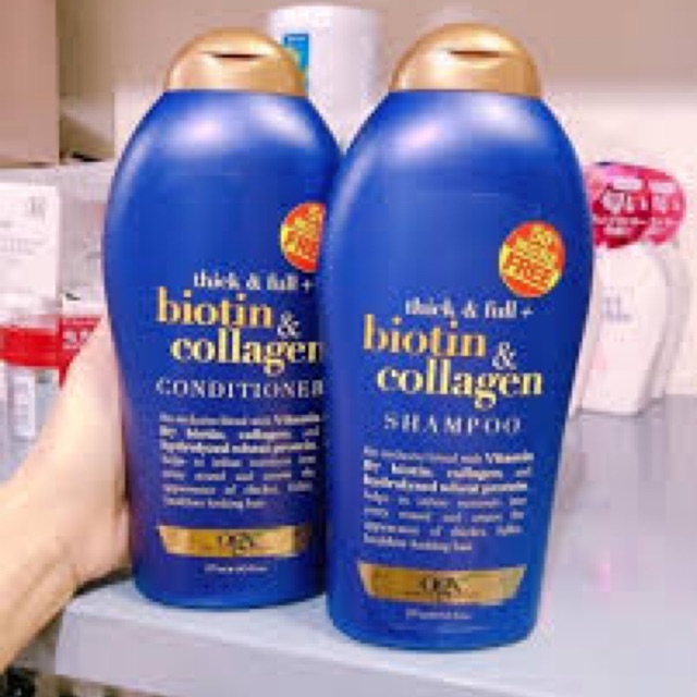 Cặp dầu gội xã Biotin and Collagen 577ml