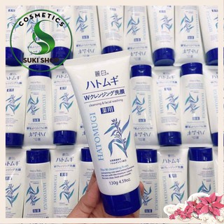 Sữa Rửa Mặt Trắng Da Hatomugi Cleansing And Facial Washing 130g (hàng chính hãng)