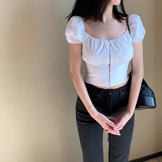 Áo ngắn retro Pháp cổ điển