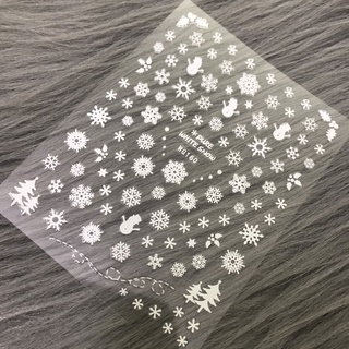 Sticker dán móng bông tuyết