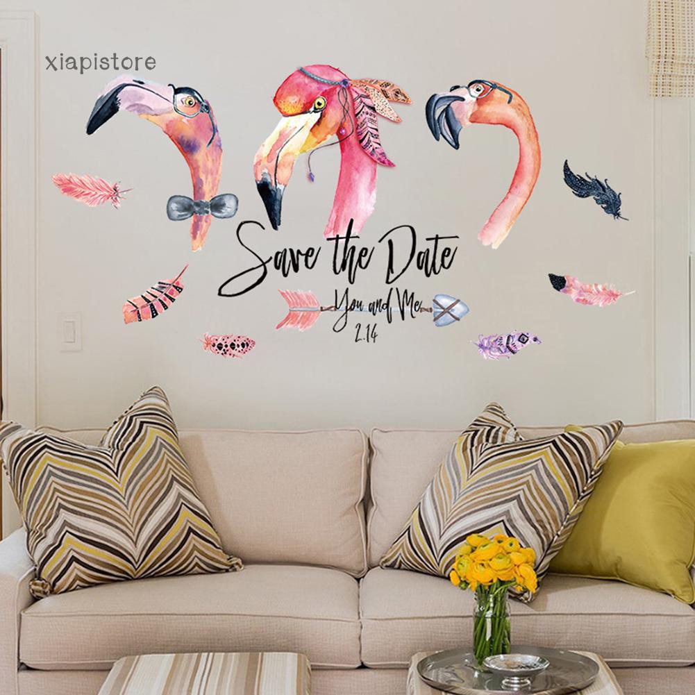 Miếng dán tường decal hình hồng hạt sơn nước trang trí cho ký niệm lễ tình nhân