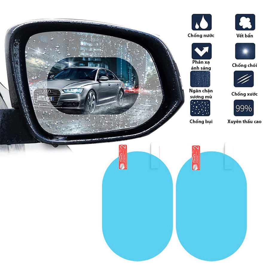 Miếng Dán Chống Nước Và Chống Lóa Cho Gương Chiếu Hậu Nhiều Kích Cỡ CIND - Nhập Khẩu Chính Hãng