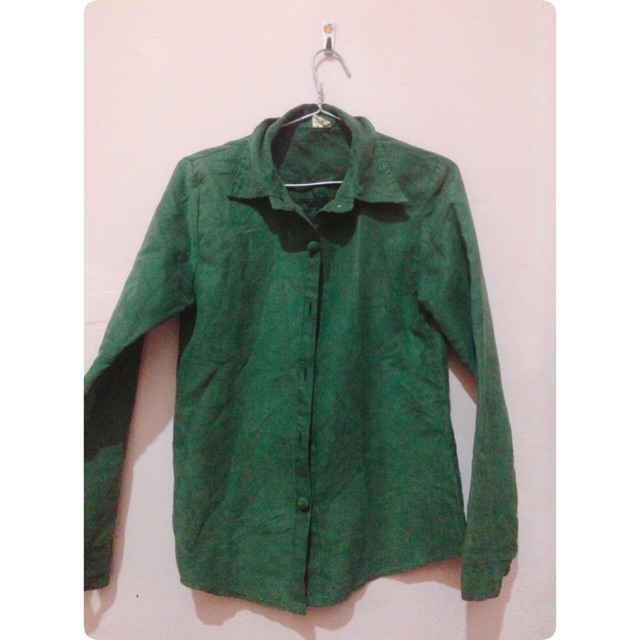Đầm dự tiệc shop (áo sơ mi nữ xanh rêu)