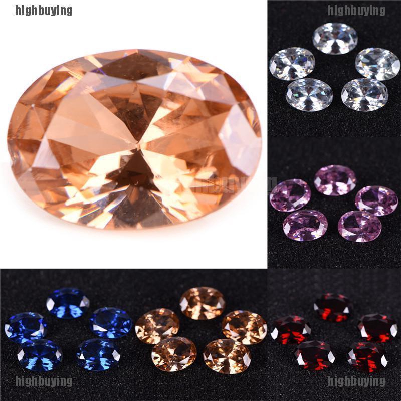 Đá Zircon Tự Nhiên Hình Oval Kích Thước 10X14Mm Dùng Làm Đồ Trang Sức