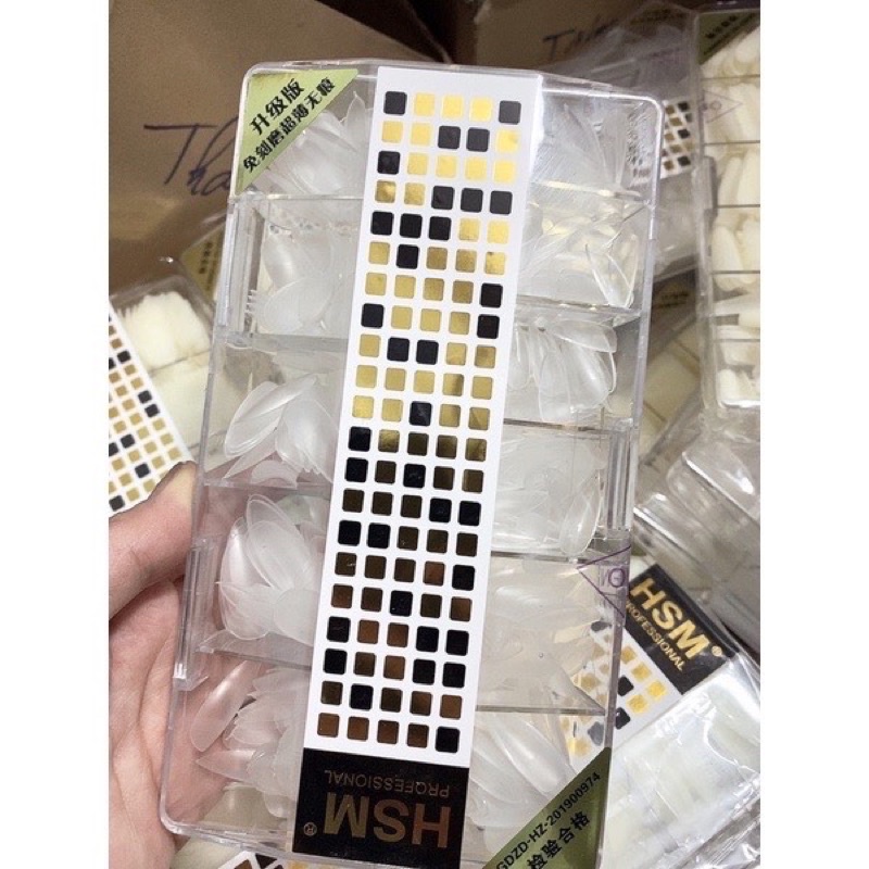 Móng úp nhám sẵn HSM form tròn nhọn