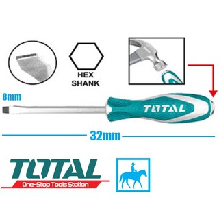Total tuốc nơ vít tô vít đóng đầu dẹp 8mm x 320mm thtgts8200