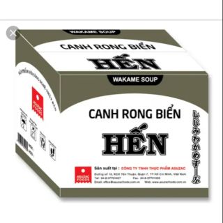 Canh rong biển Hến bầm Nhật Bản ASUZAC thùng 12 hộp / 120 gói