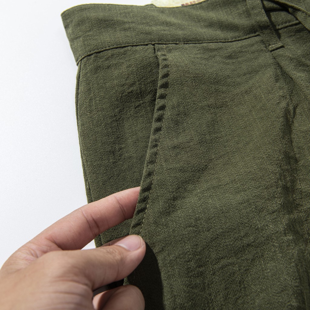 Quần Đũi Linen Musland KKOL001 - Quần Đũi Ống Suông Cao Cấp Thấm Hút Mồ Hôi, Co Giãn