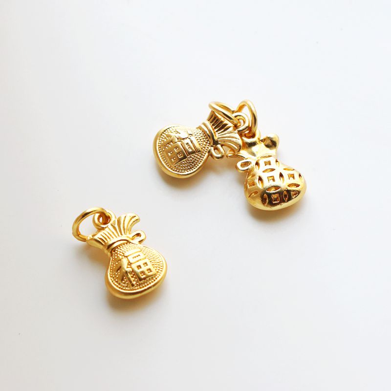 Mặt Dây Chuyền Mạ Vàng 18K 9 * 16mm Nhiều Màu Sắc Dùng Làm Trang Sức diy