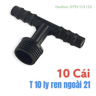 10 cái t 10 ly nối ren ngoài 21