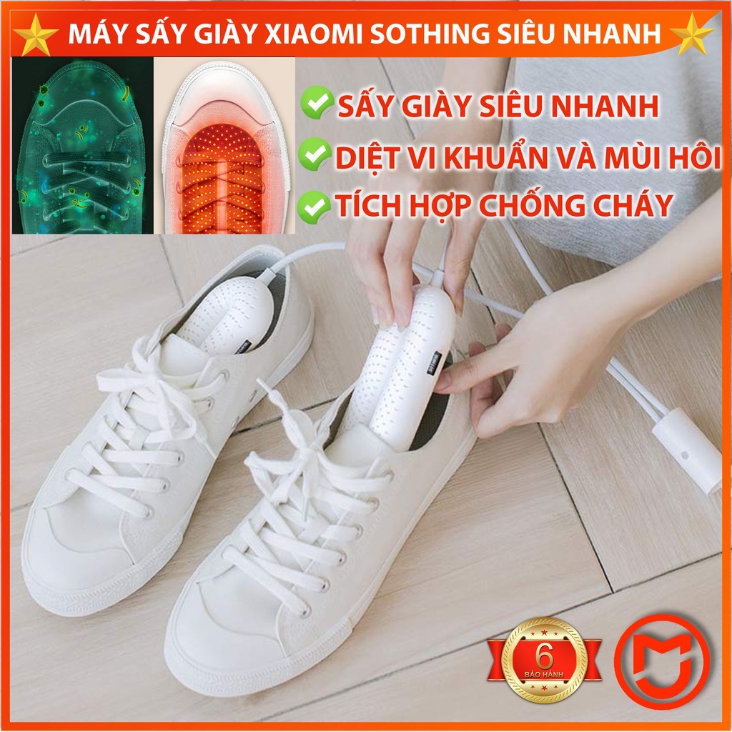 ✅ Máy sấy giày Xiaomi Sothing, Sấy Siêu Nhanh, sấy khô và khử mùi giày, diệt khuẩn,  nhỏ gọn ,tiện dụng