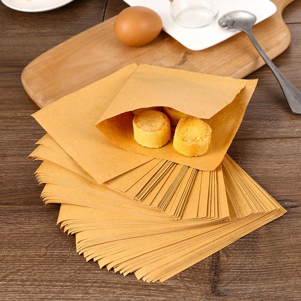 Set 100 Túi Giấy Đựng Bánh Donut Chống Thấm Dầu