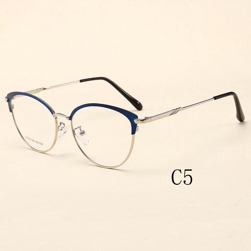 Kính mắt gọng kim loại kiểu dáng vintage thời trang cho nữ