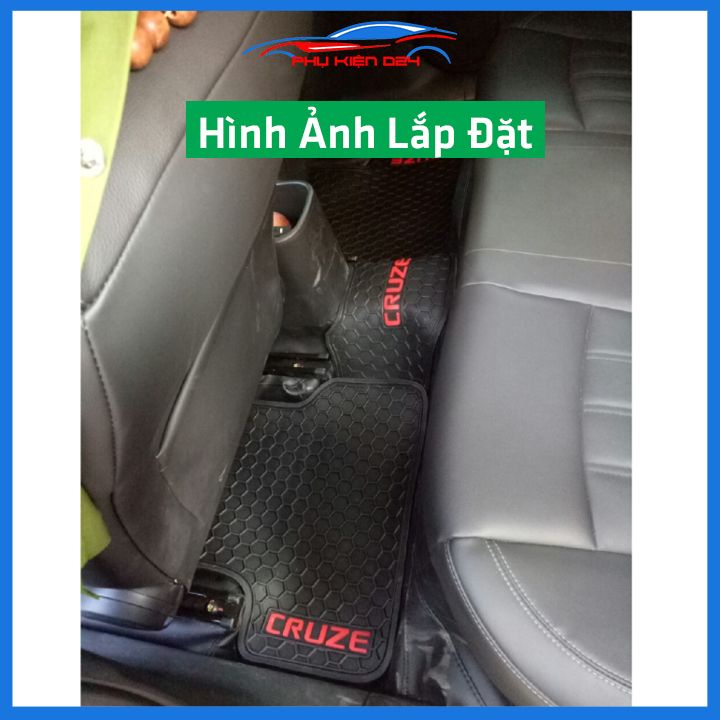 Lót sàn ô tô cao su Cruze hai mẫu 2009-2010-2011-2012-2013-2014-2015-2016-2017-2018-2019-2020-2021-2022 chống trơn trượt