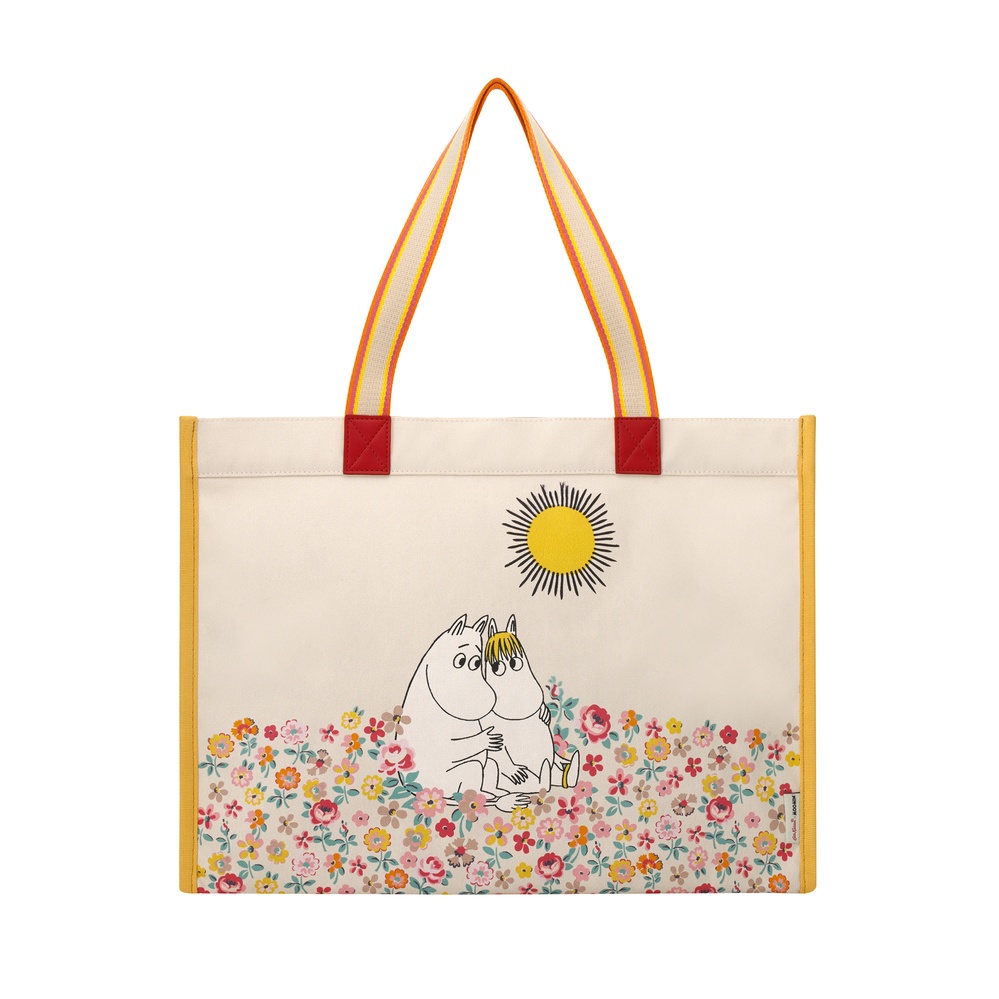 Cath Kidston - Túi đeo vai The Milly Tote Moomins Meadow -  1001815 - Cream