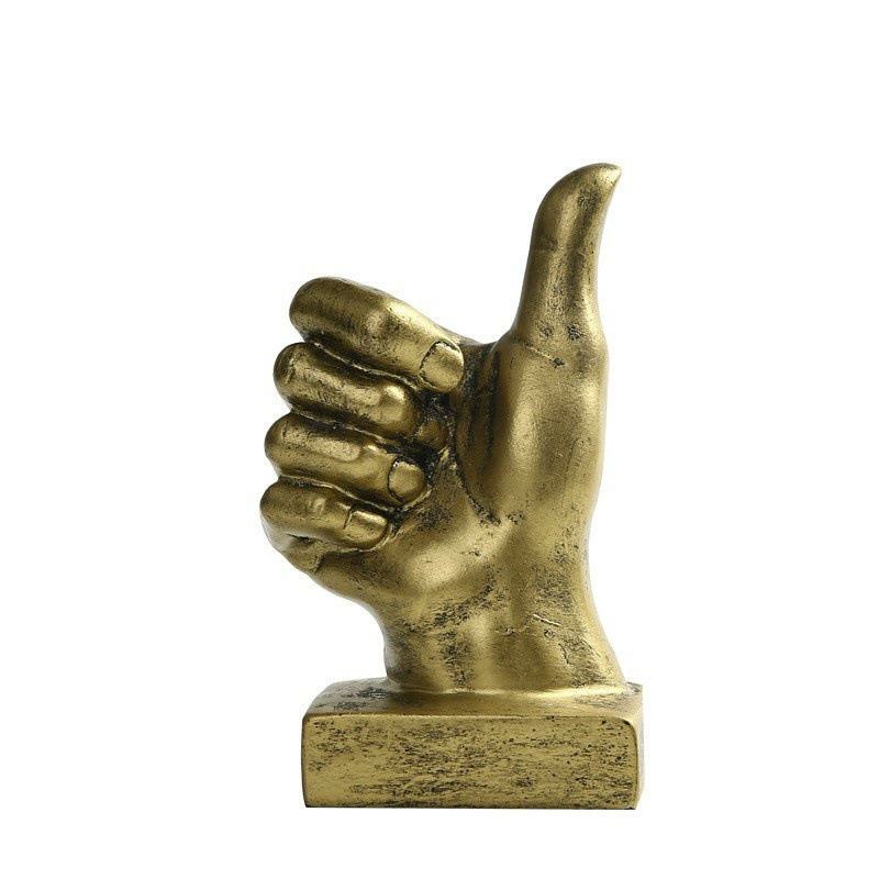 Đồ decor ba bàn tay Like, Hi, Ok sinh động, ngôn ngữ hiện đại trang hoàng phòng khách, phòng làm việc