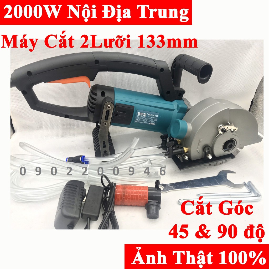 máy cắt rãnh tường 2 lưỡi Gl2135 - MANDA 02-125 nội địa trung