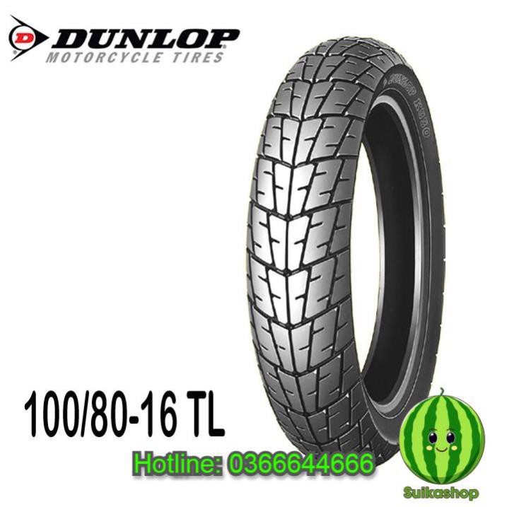 Lốp Dunlop K330 100/80-16 TL, xuất xứ Indo